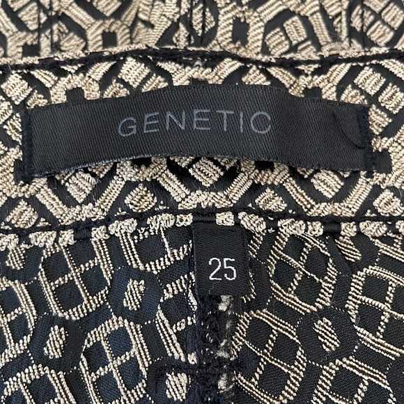 GENETIC Black and Gold Pants - Patterned Jeans - Patterned Pants - Size 25 - Picture 6 of 11